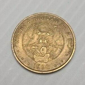 Chuck E Cheese Arcade Token 1992 Where a Kid Can Be a Kid Vintage‎
